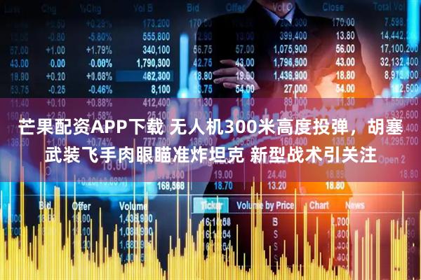 芒果配资APP下载 无人机300米高度投弹，胡塞武装飞手肉眼瞄准炸坦克 新型战术引关注